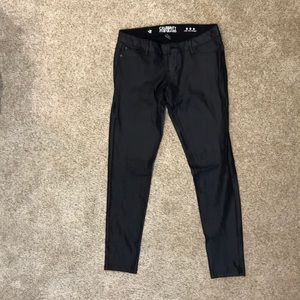 Black Faux Leather Celebrity Pink Jeans